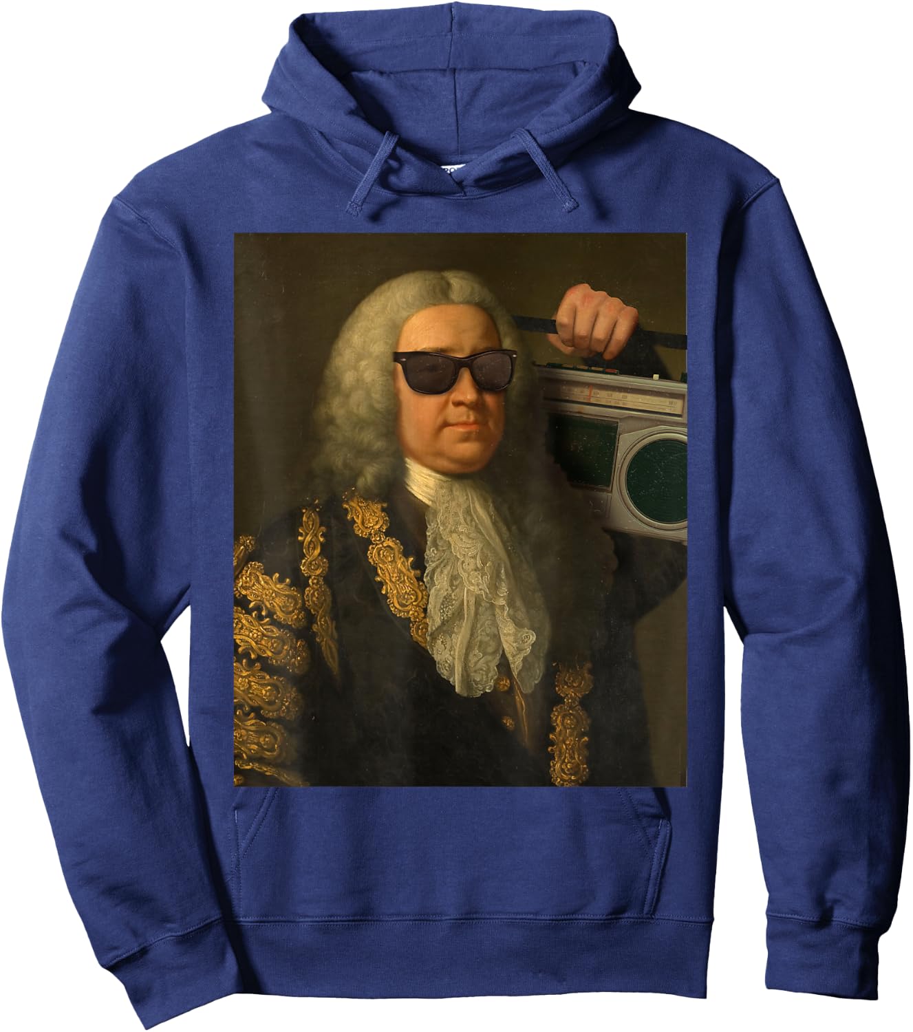 Funny Bach Music Vintage Classical Art Costume Hoodie - Hoodie | Navy
