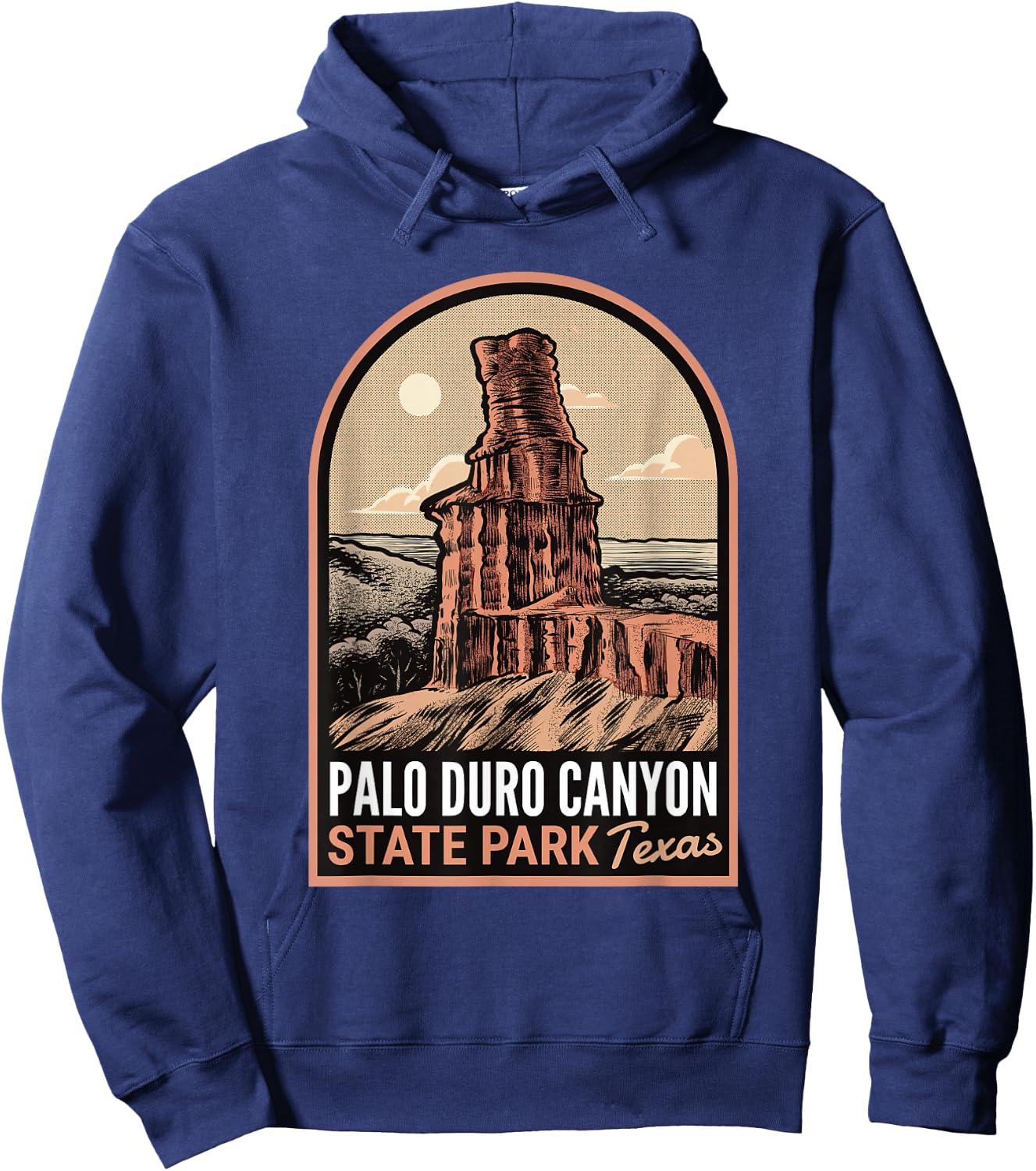 Palo Duro Canyon State Park Texas Vintage Hoodie - Hoodie | Navy