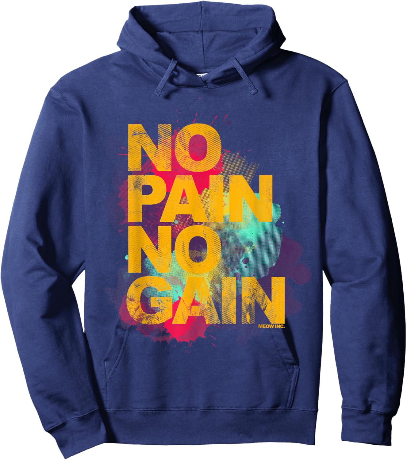 No Pain No Gain - Training, men, women Hoodie - Hoodie | Navy