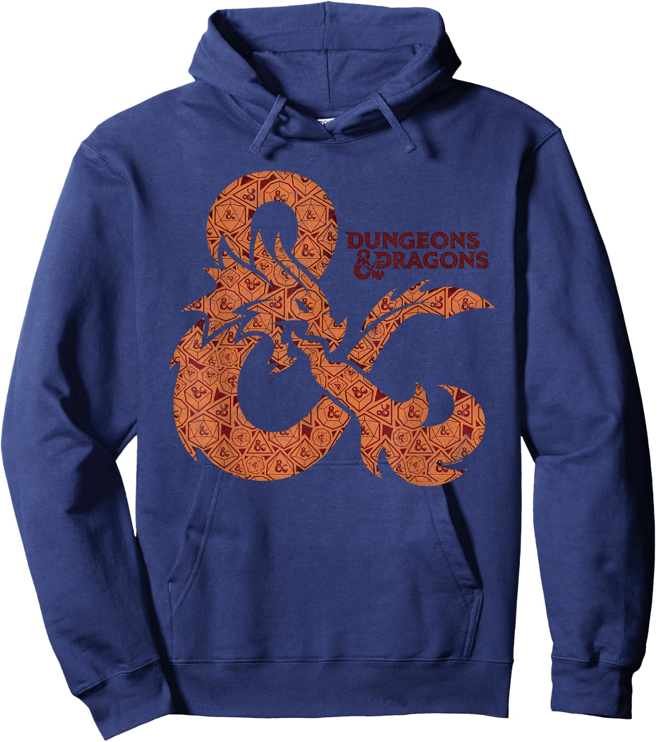 Dungeons & Dragons Ampersand Logo of Dice Hoodie - Hoodie | Navy