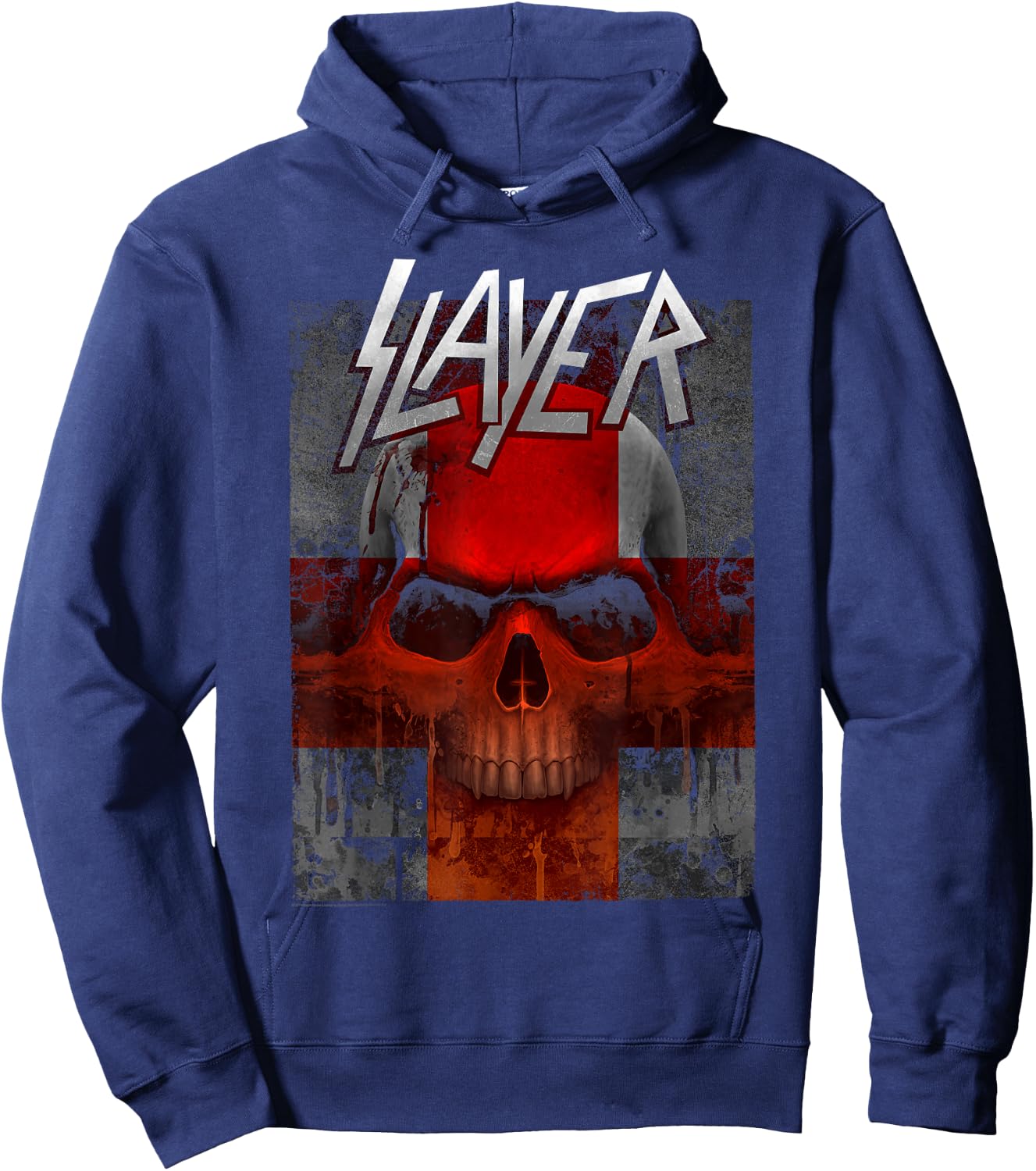Slayer Bloody Flag Hoodie - Hoodie | Navy