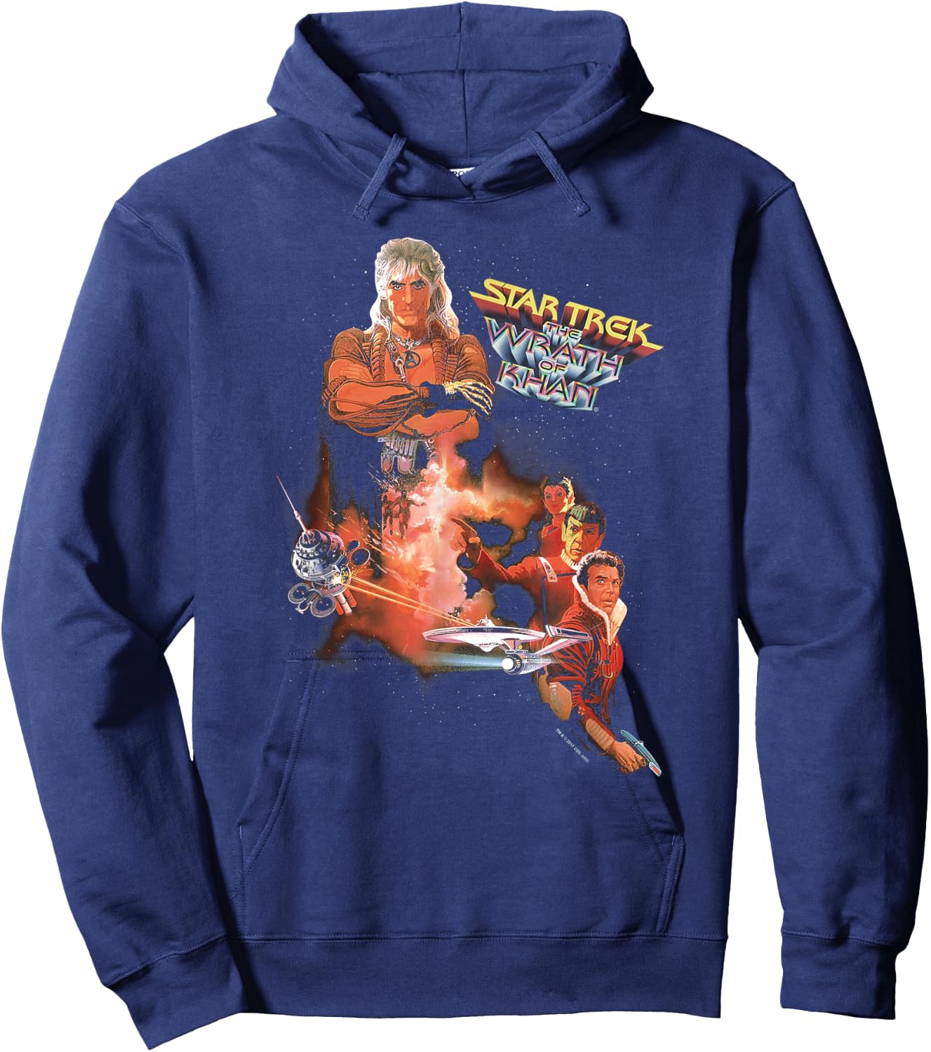 Star Trek Wrath Of Khan Movie Hoodie - Hoodie | Navy