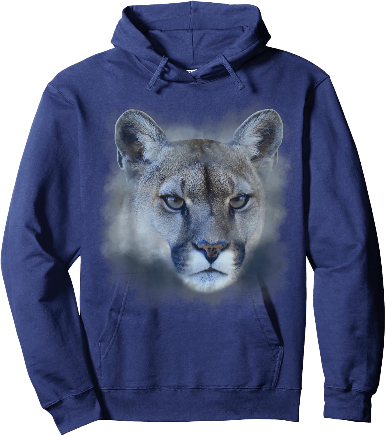 Mountain Lion Puma Cougar Illustration Small Hoodie - Hoodie | Navy