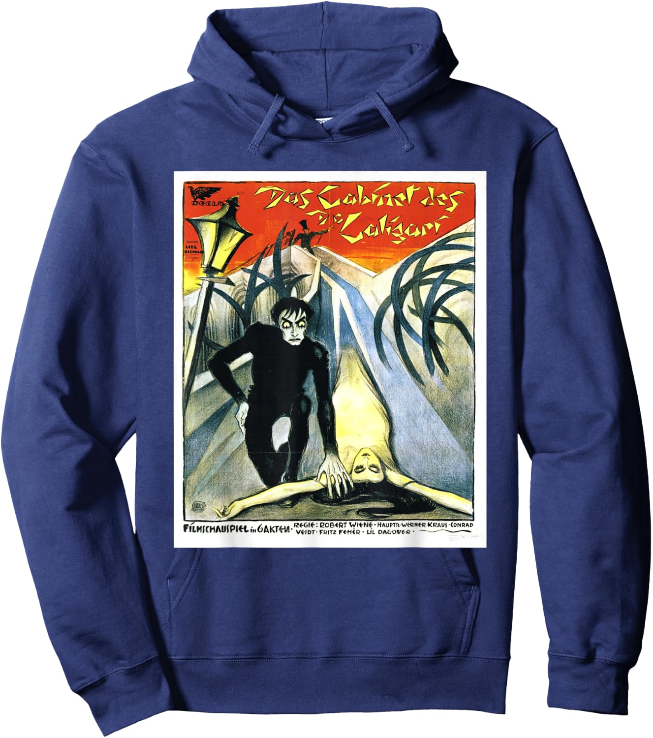 The Cabinet of Dr. Caligari poster Hoodie - Hoodie | Navy