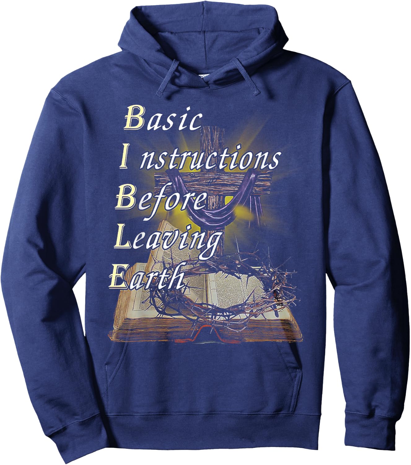 Basic Instructions Before Leaving Earth Hoodie - Hoodie | Navy