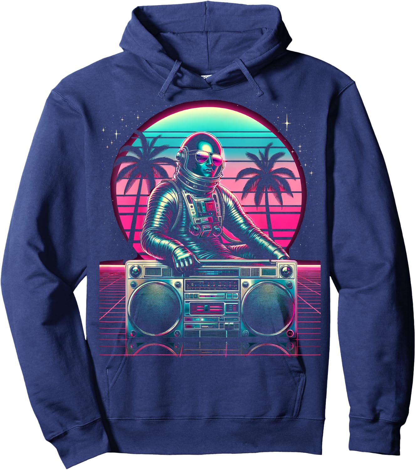 Space Cool Jam | Men Women (S-6XL) | Graphic Hoodie - Hoodie | Navy
