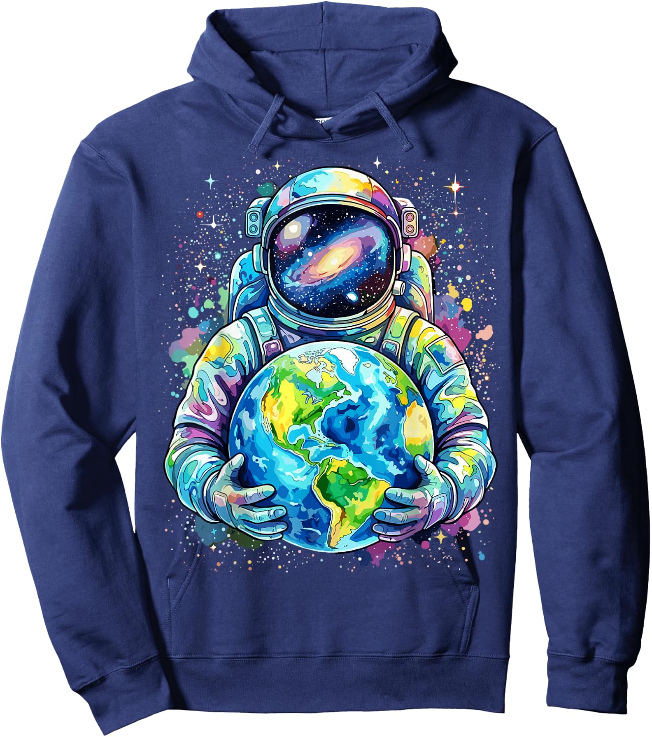 Astronaut Planet Earth Space Hoodie - Hoodie | Navy