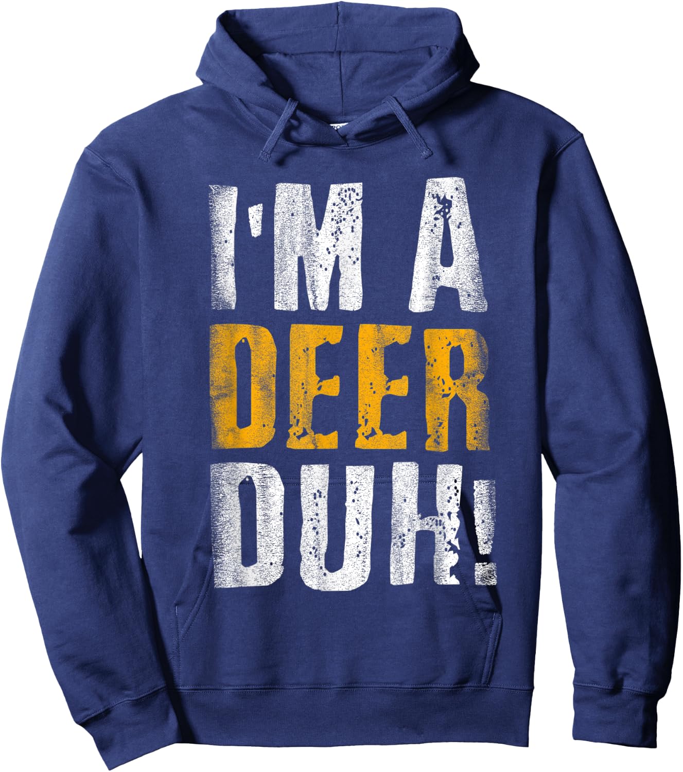 I'm A Deer Duh! Funny Halloween Party Costume Hoodie - Hoodie | Navy