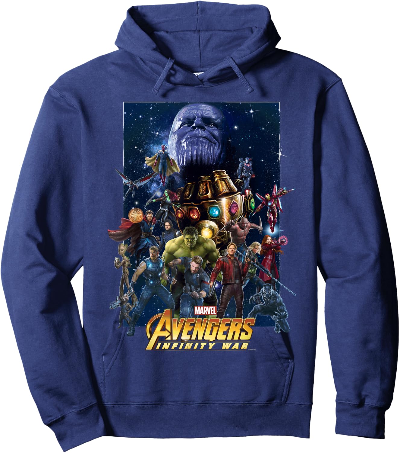 Marvel Avengers Infinity War Hero Team Assemble Hoodie - Hoodie | Navy