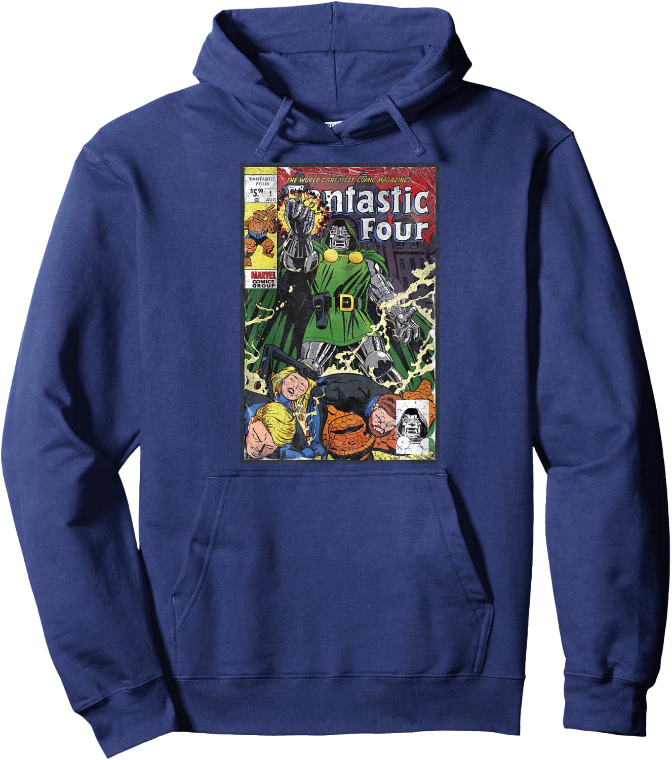 Marvel Fantastic Four Comic Cover Hoodie - Hoodie | Navy