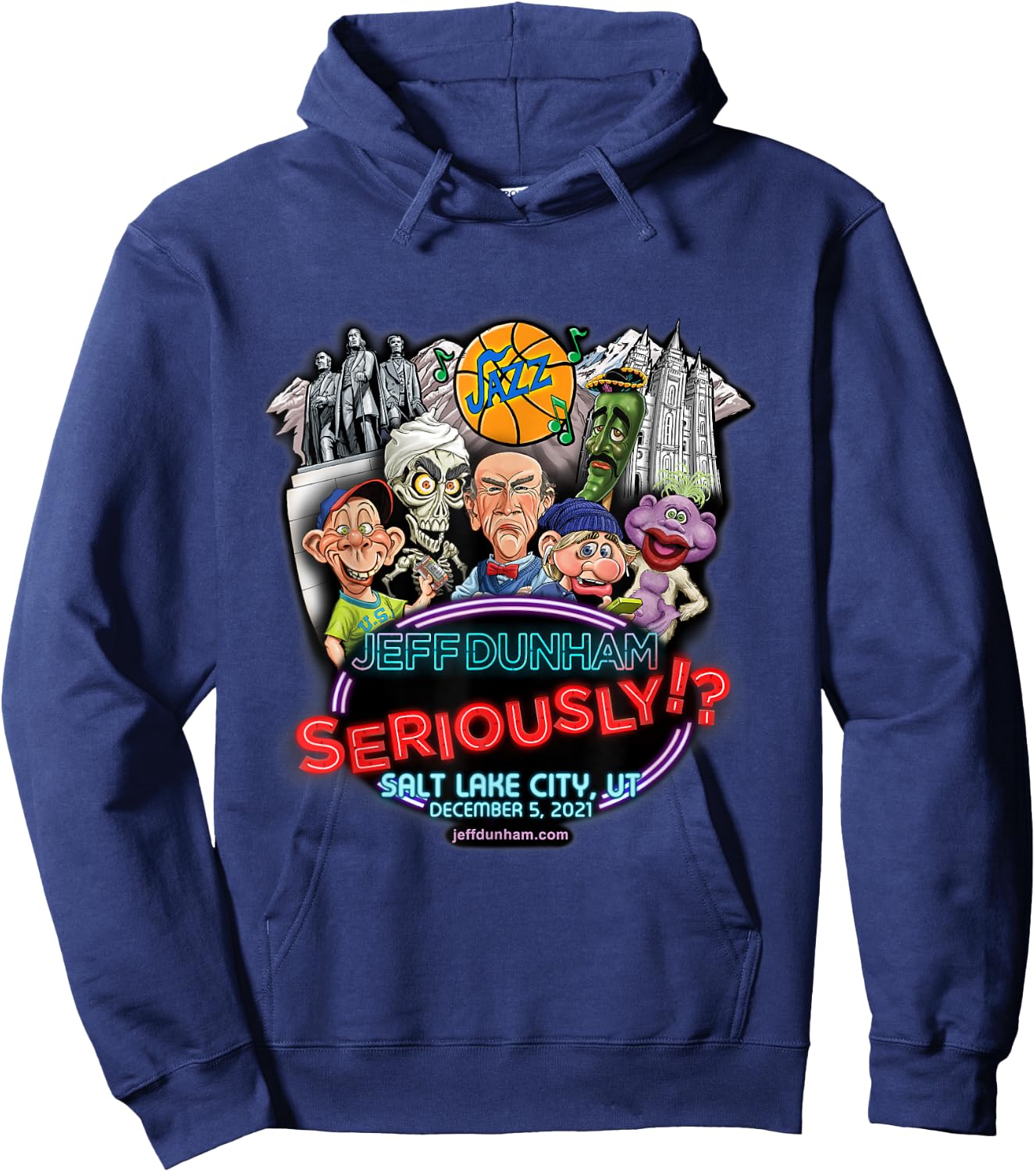 Jeff Dunham Salt Lake City, UT Hoodie - Hoodie | Navy