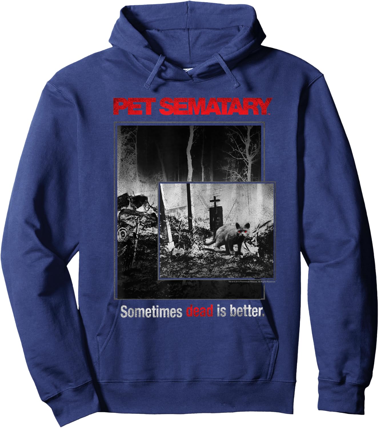 Pet Semetary Cat Poster Hoodie - Hoodie | Navy