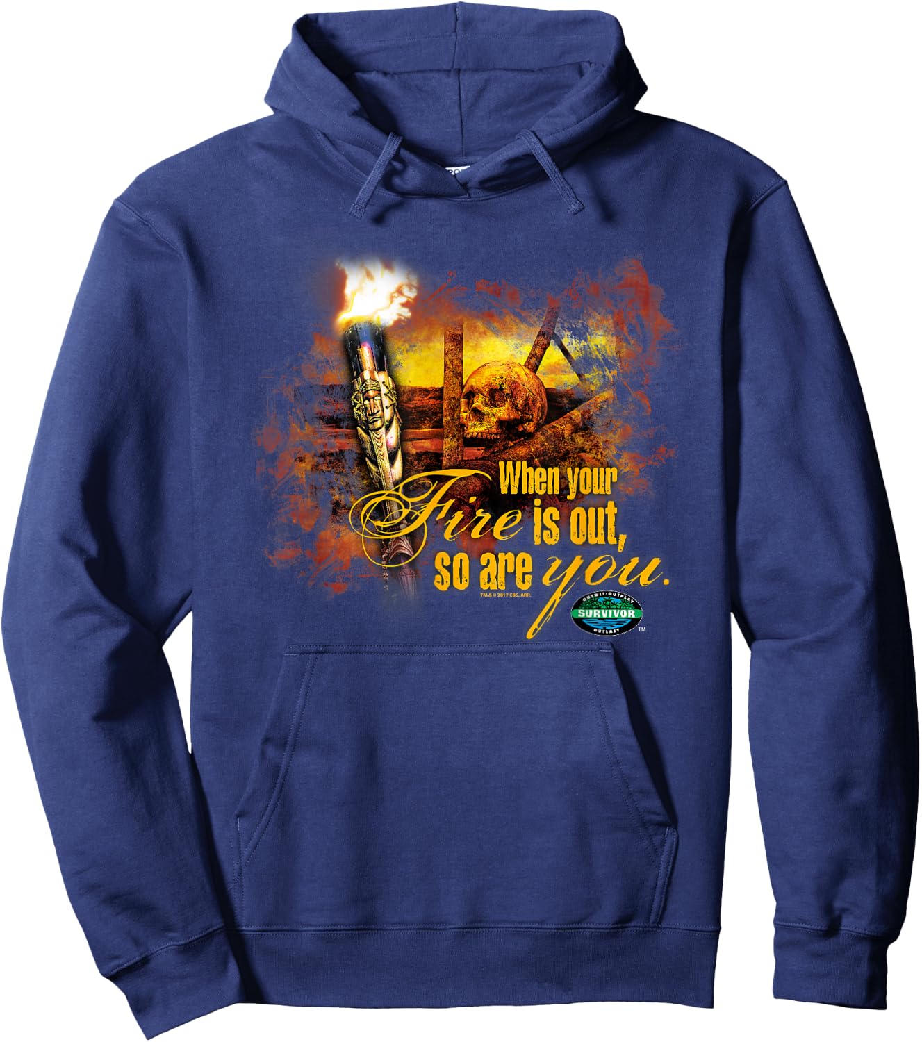 Survivor Fires Out Hoodie - Hoodie | Navy