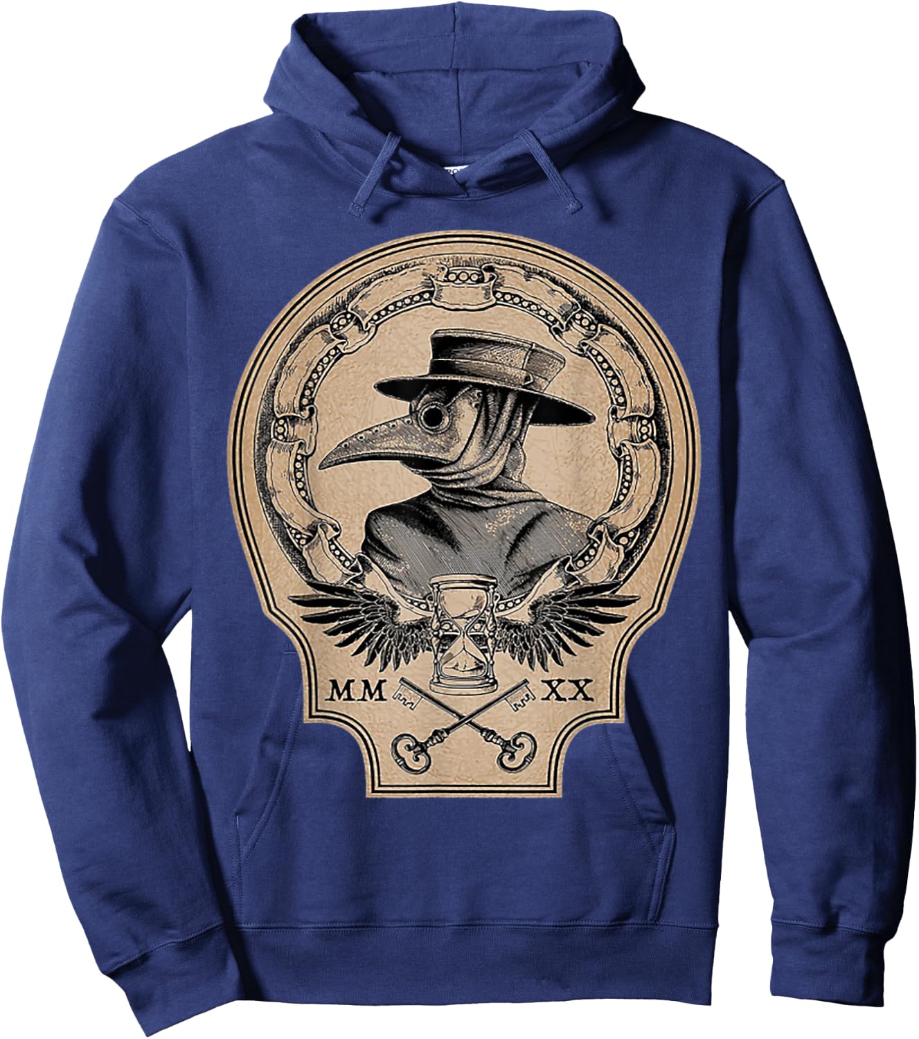 Vintage Plague Doctor Hoodie - Hoodie | Navy