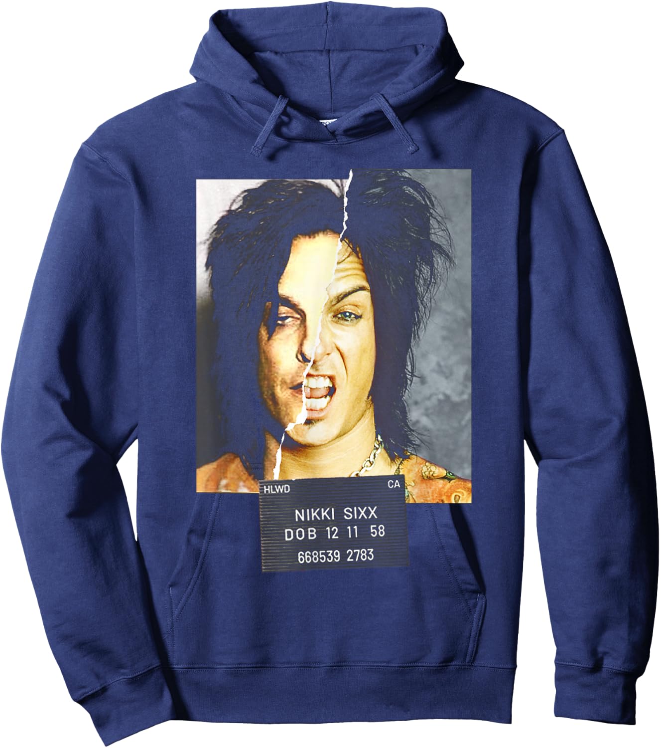 Sixx On Sixx – Mugshot Hoodie - Hoodie | Navy