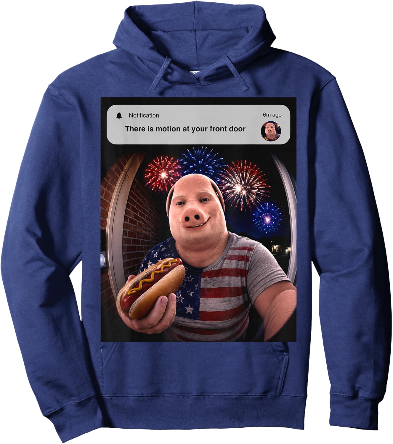 John Pork Fourth of July Hoodie - Hoodie | Navy