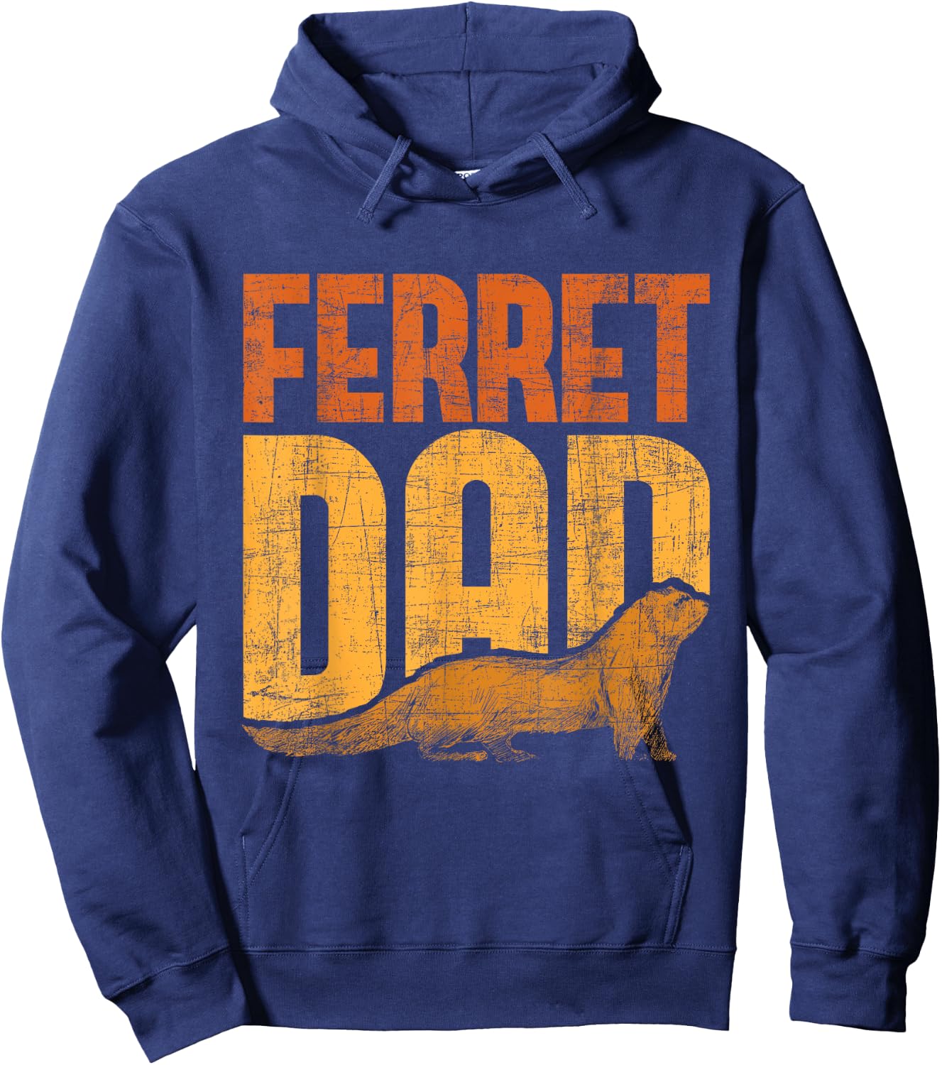 Ferret Dad - Zoo Animal Lover Ferret Lover Hoodie - Hoodie | Navy