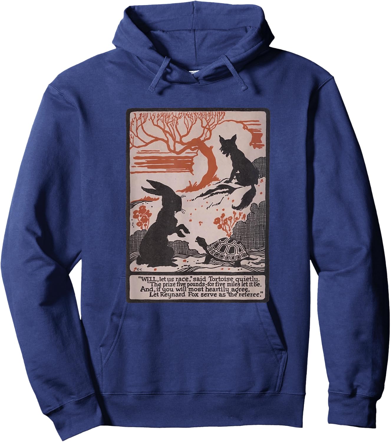 Aesop's Fables - Tortoise and The Hare Hoodie - Hoodie | Navy