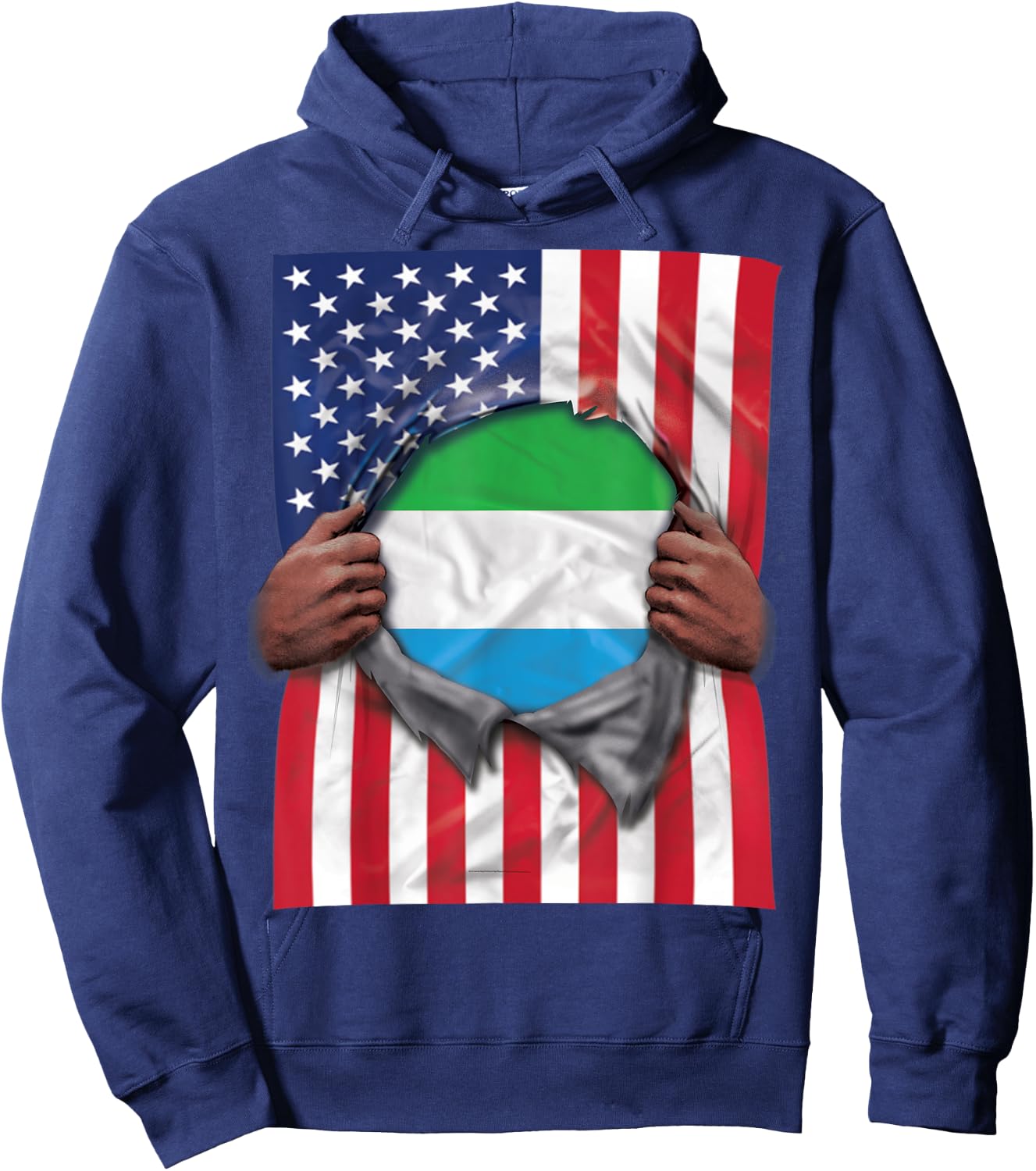 Proud Sierra Leone Roots Hoodie - Hoodie | Navy
