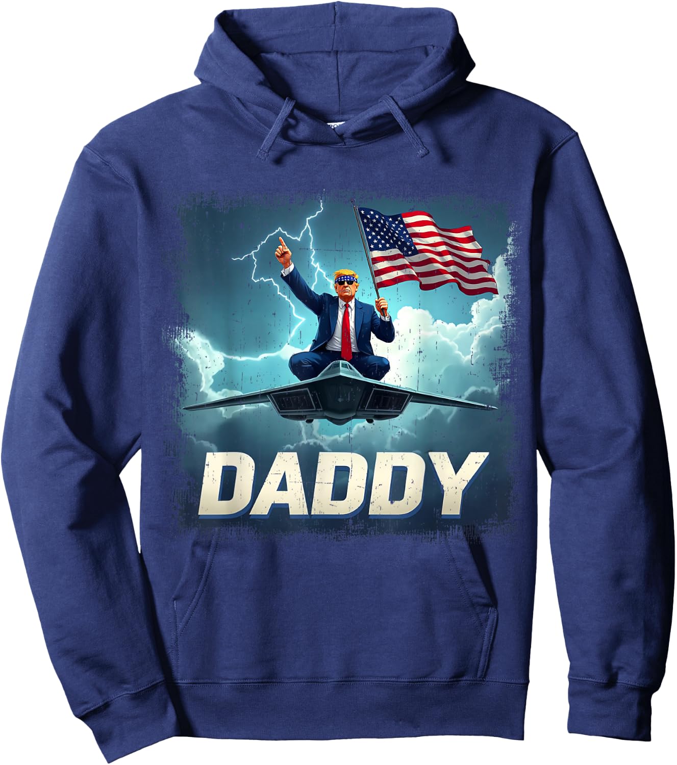 T-Shirt Hoodie - Hoodie | Navy