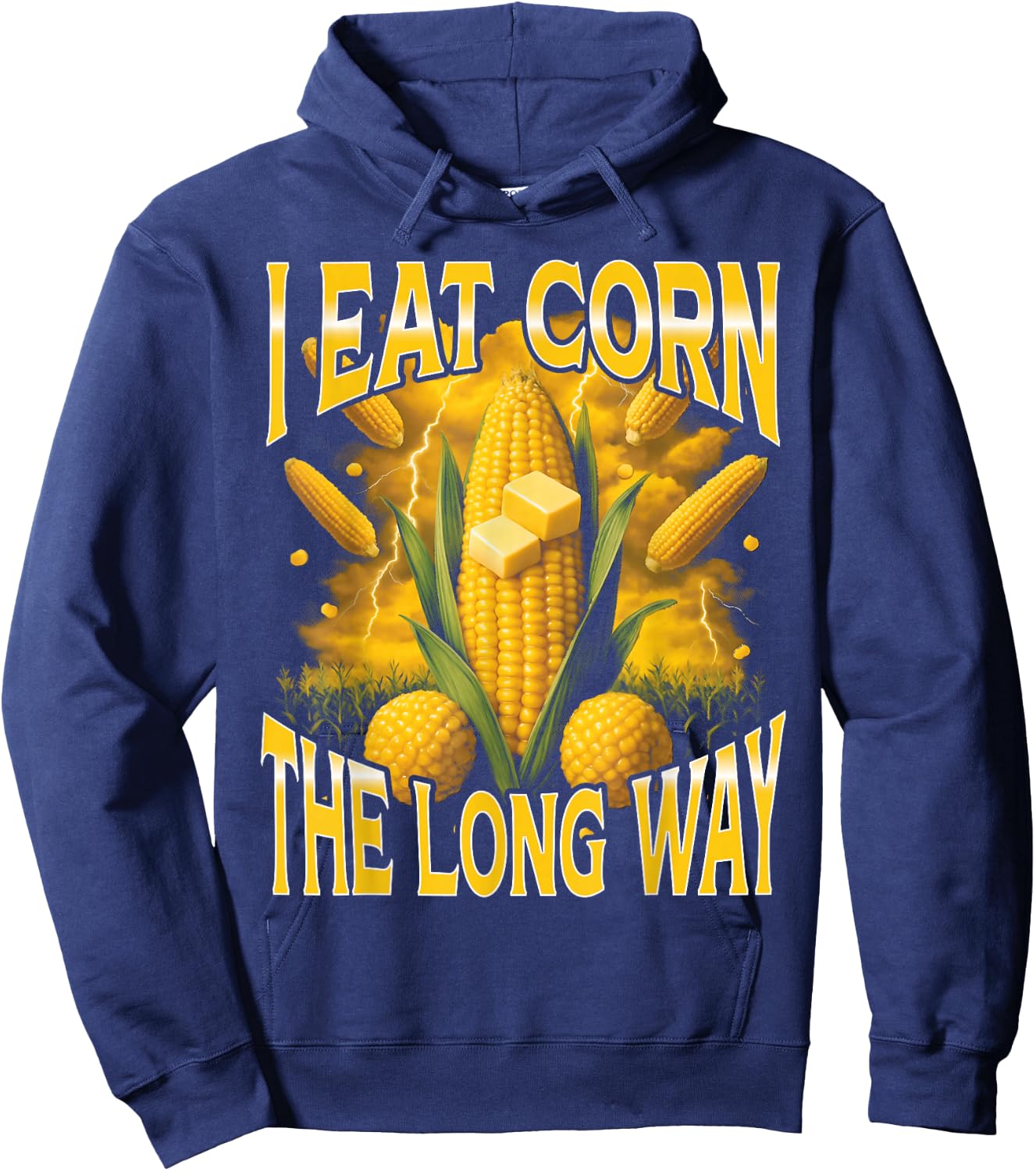 T-Shirt Hoodie - Hoodie | Navy