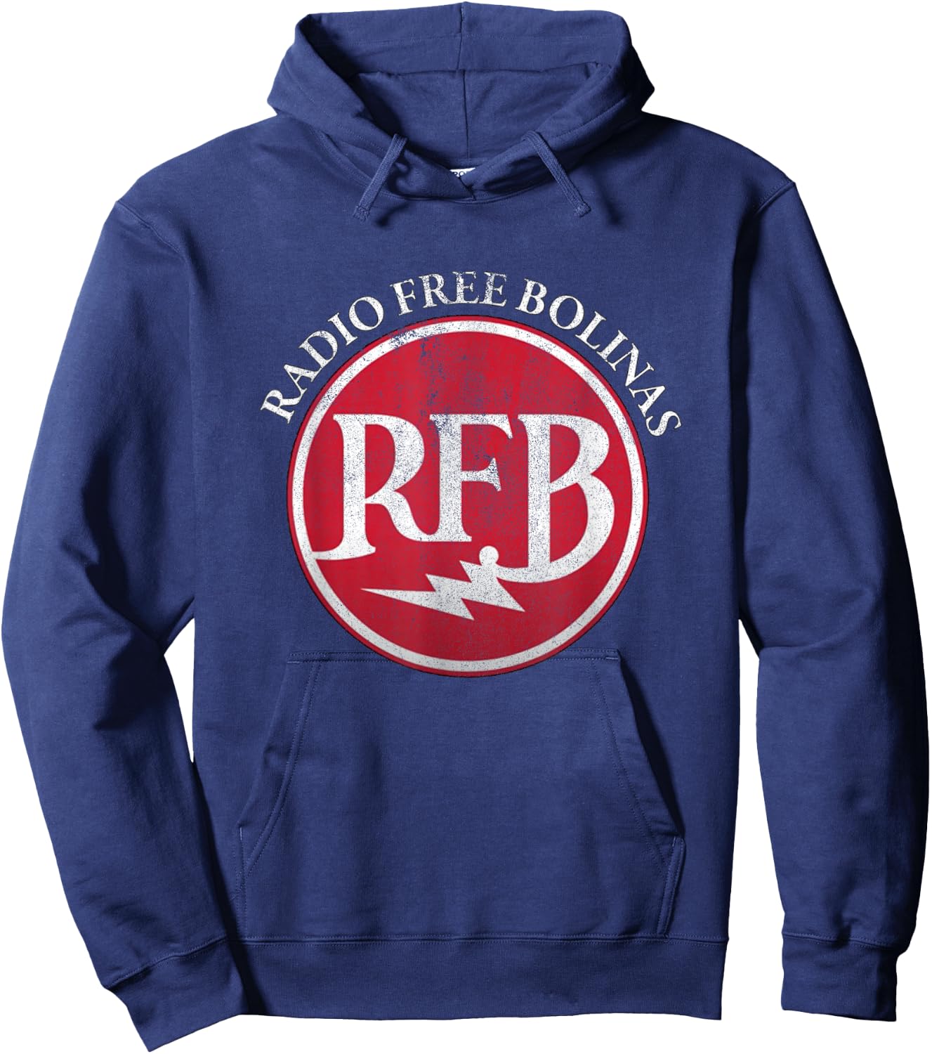 Radio Free Bolinas Vintage Marin County Hoodie - Hoodie | Navy