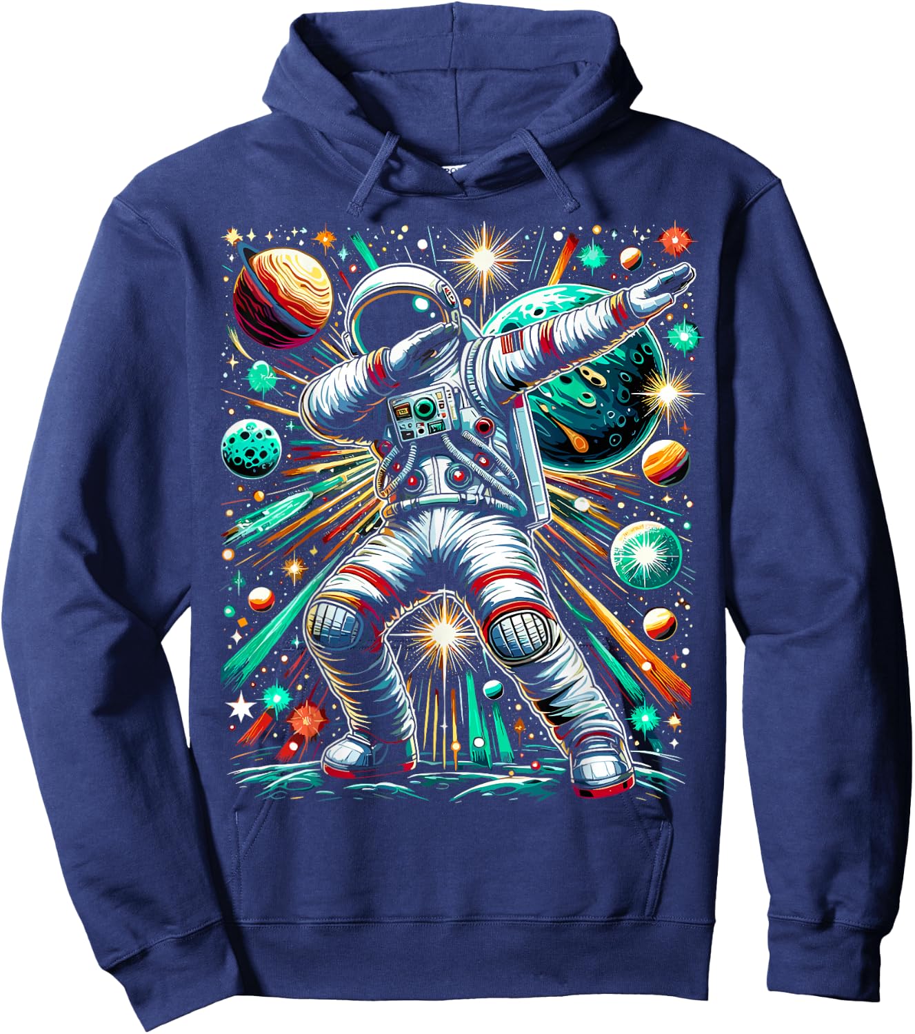 Astronaut Dabbing Space Galaxy Hoodie - Hoodie | Navy