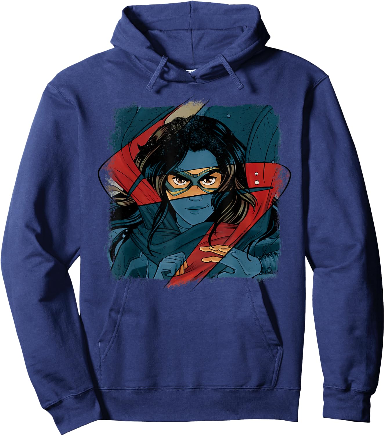 Marvel Studios Ms. Marvel Logo Action Hoodie - Hoodie | Navy