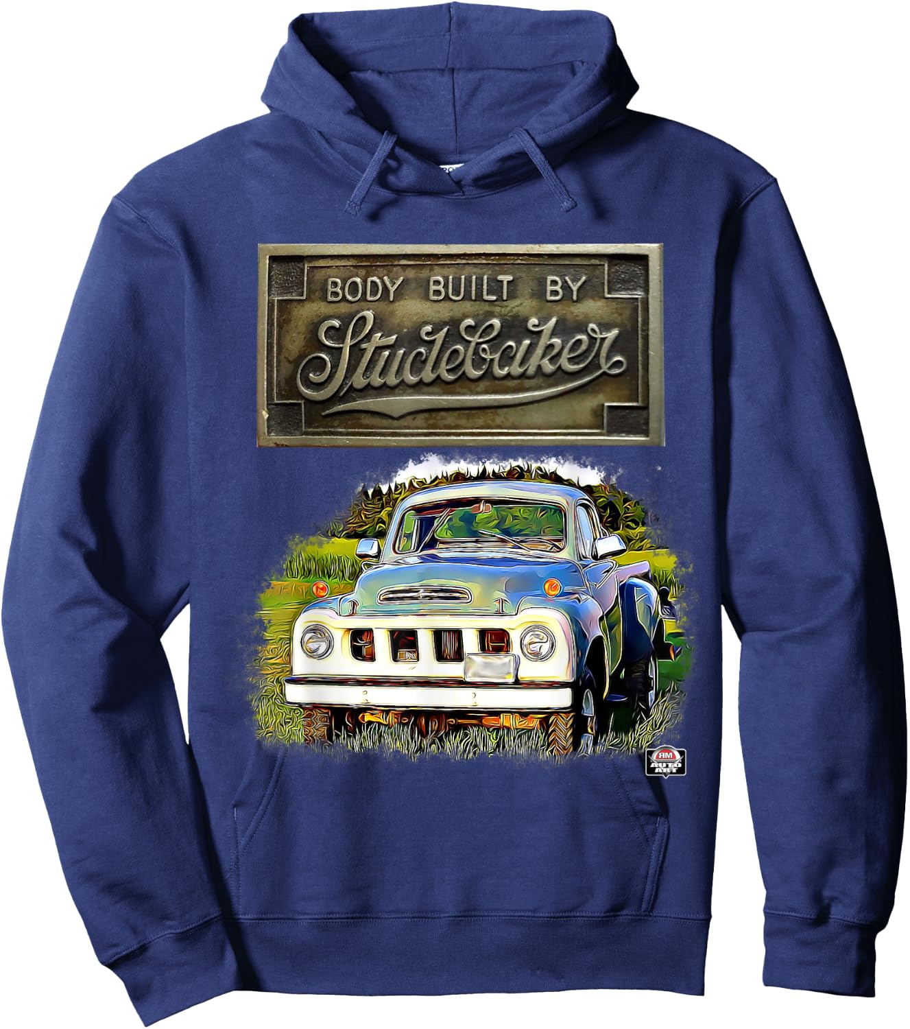 Body by Studebaker classic pickup truck Hoodie - Hoodie | Navy
