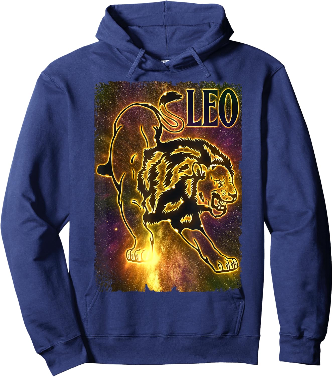 Lion Zodiac Sign Lion Birthday July August Hoodie - Hoodie | Navy