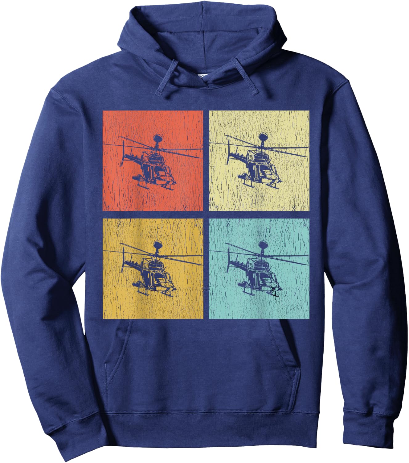 OH-58D Kiowa Warrior Helicopter Pilot Veteran Hoodie - Hoodie | Navy