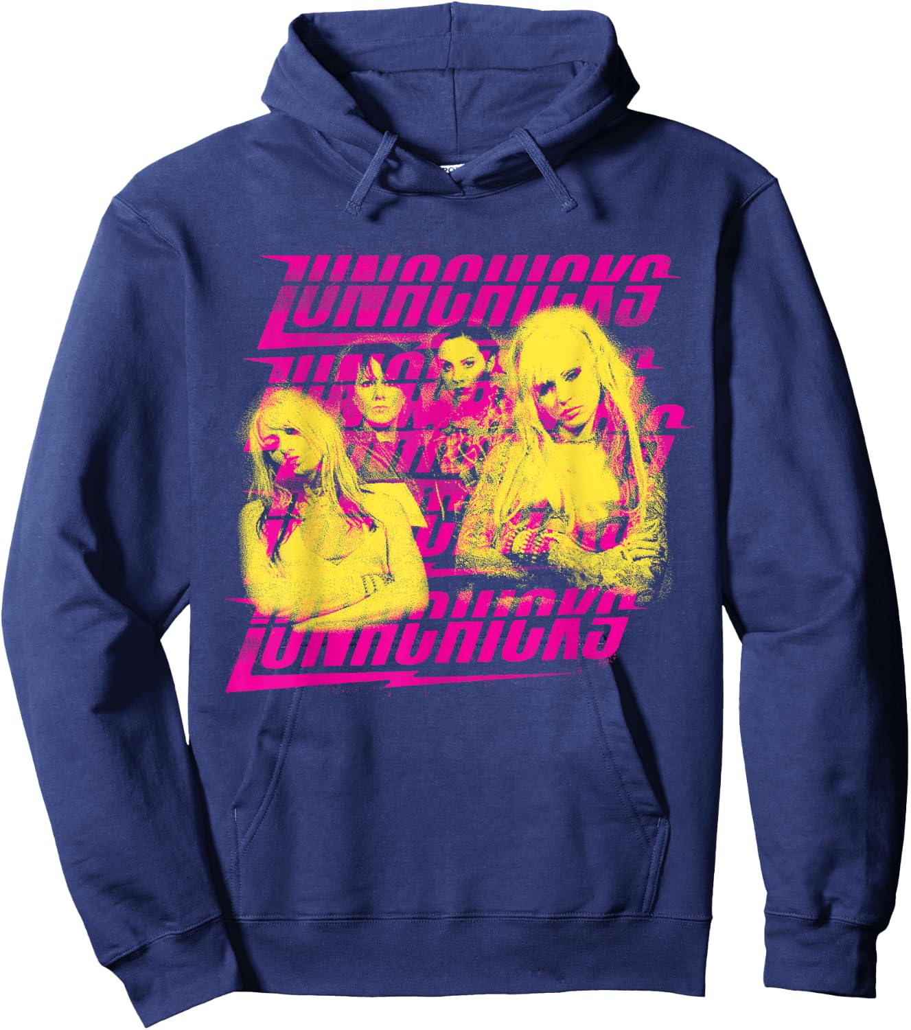 Lunachicks - Official Merchandise - Group Photo Hoodie - Hoodie | Navy