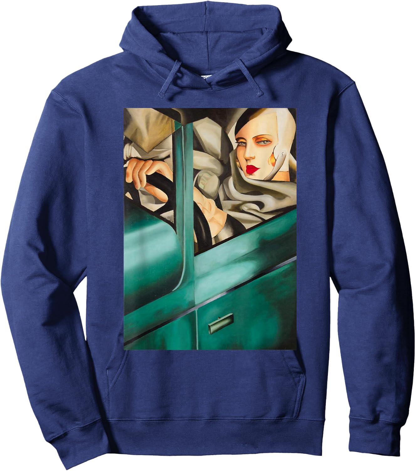 Painting by Lempicka Self-Portrait Autoportrait Hoodie - Hoodie | Navy