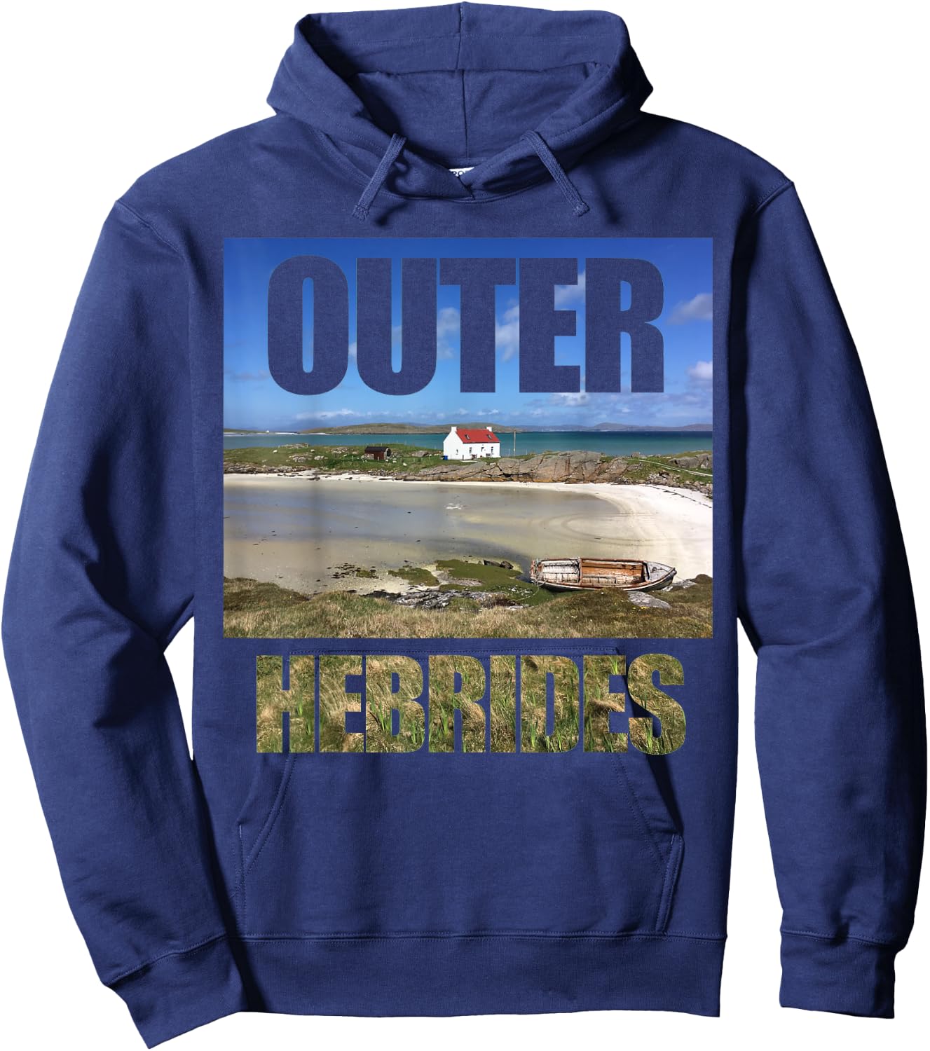 Outer Hebrides - Hebridean Way Hoodie - Hoodie | Navy