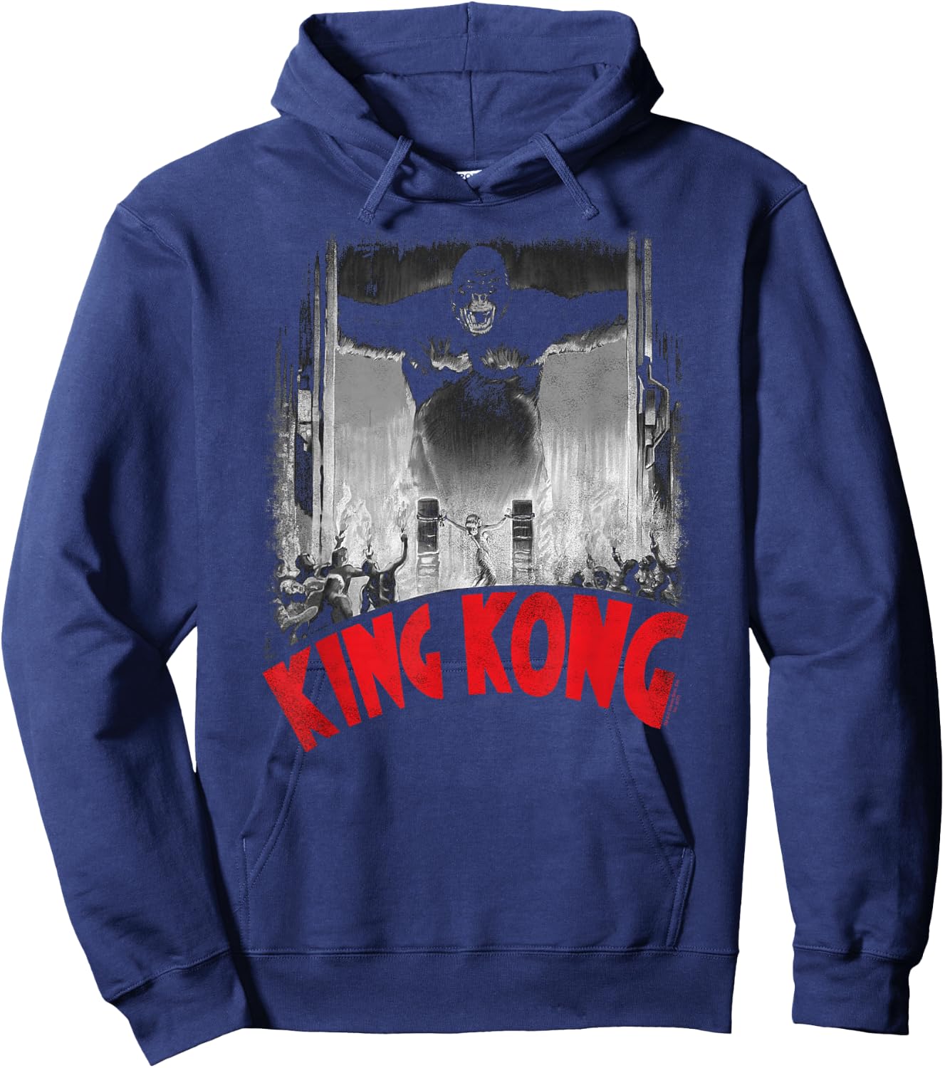 King Kong at The Gates Poster Hoodie - Hoodie | Navy