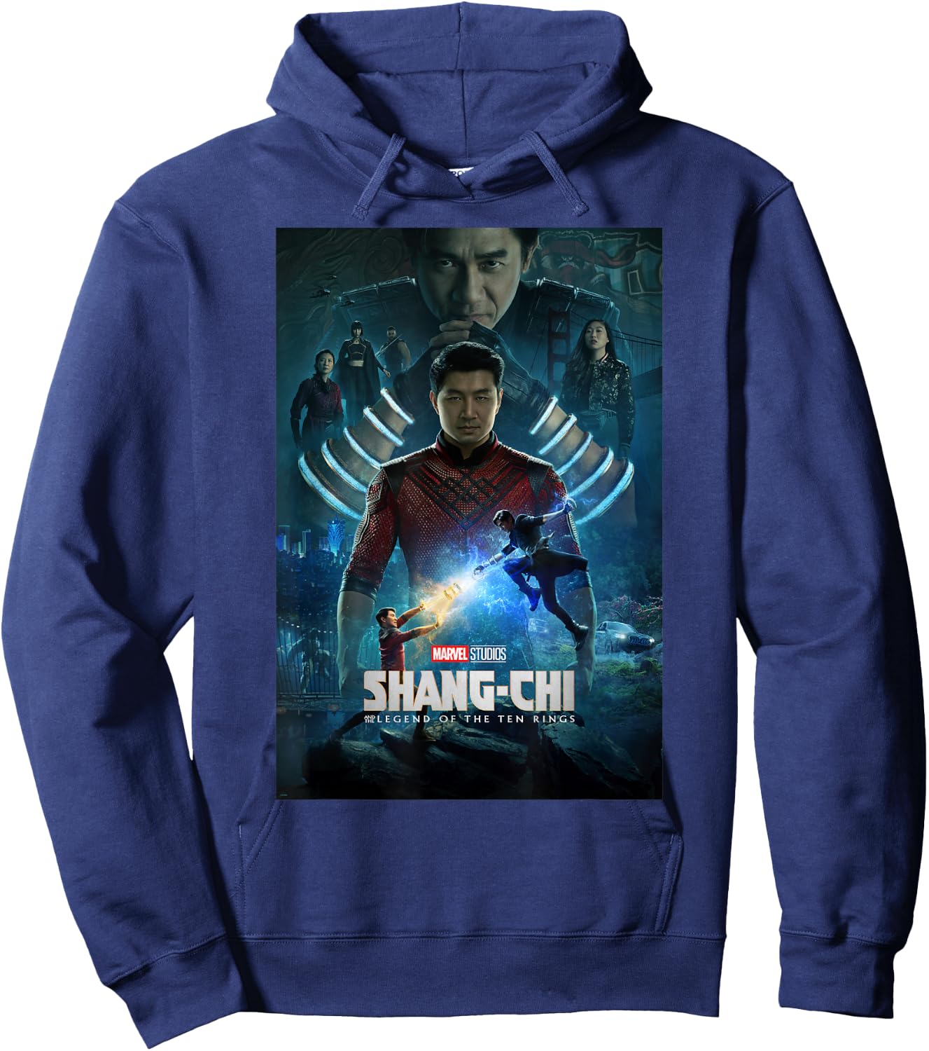 Marvel Shang-Chi Ten Rings Group Shot Poster Hoodie - Hoodie | Navy