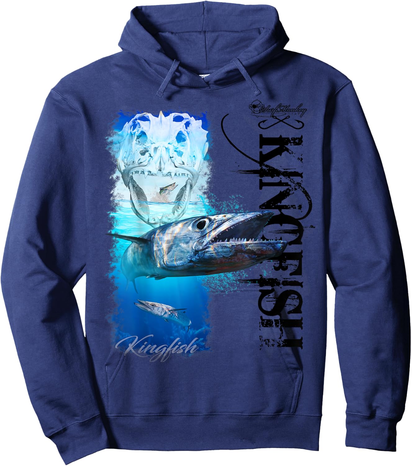 Bad Ass Kingfish Hoodie - Hoodie | Navy
