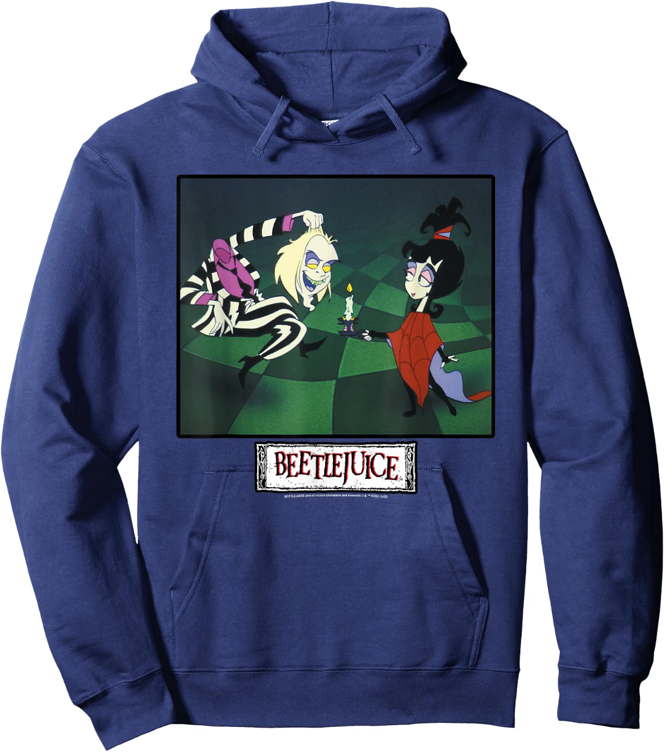 Beetlejuice and Lydia Main Show Image Hoodie - Hoodie | Navy