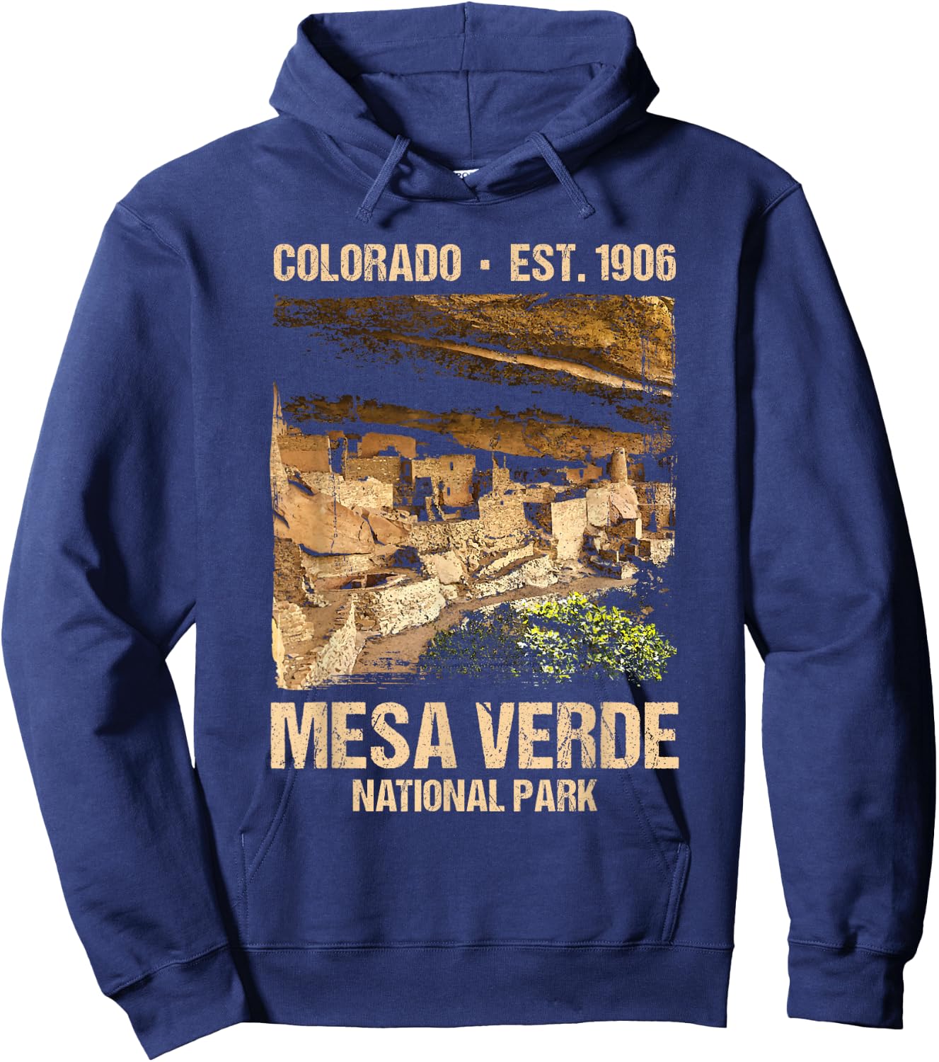 Mesa Verde US National Park Colorado Gift Hoodie - Hoodie | Navy