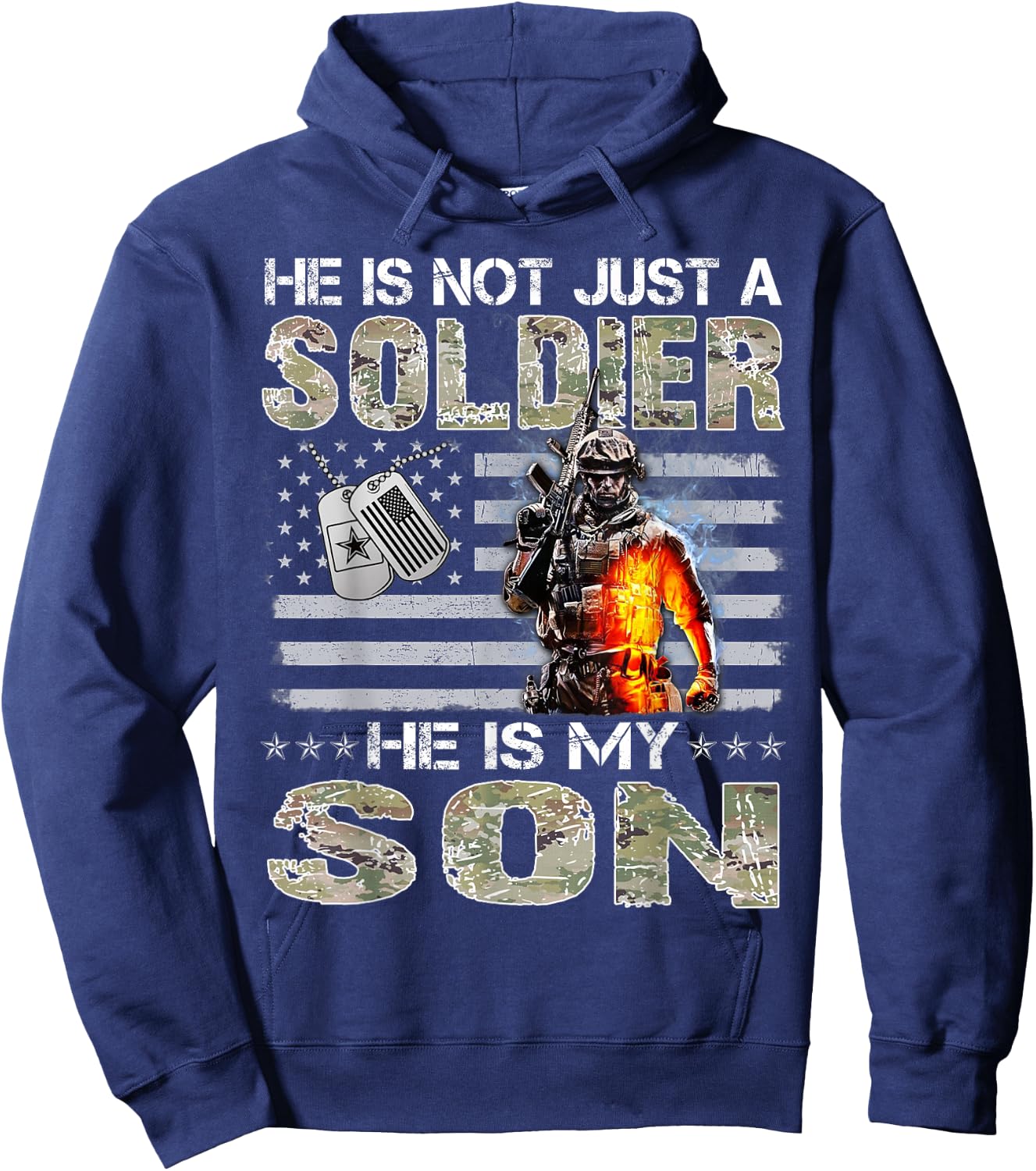 Proud Military Mom Proud Military Dad Hoodie - Hoodie | Navy