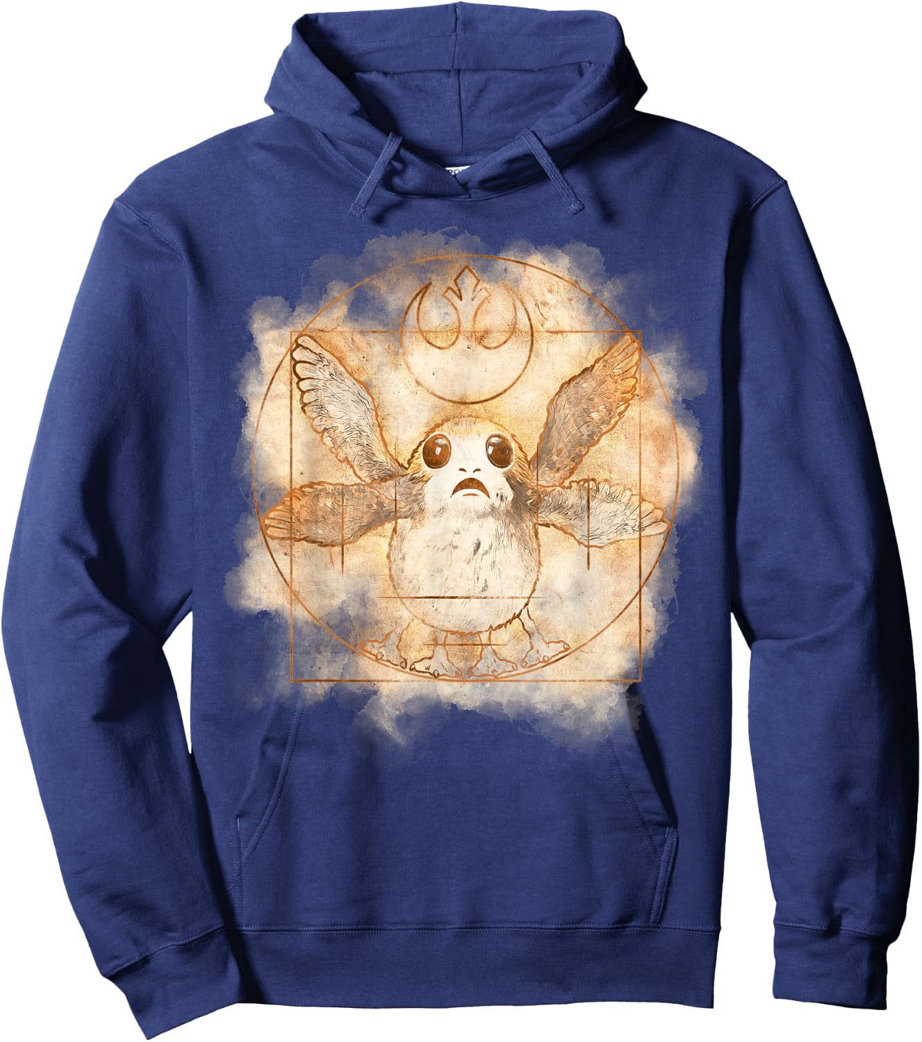 Star Wars Vitruvian Porg Hoodie - Hoodie | Navy