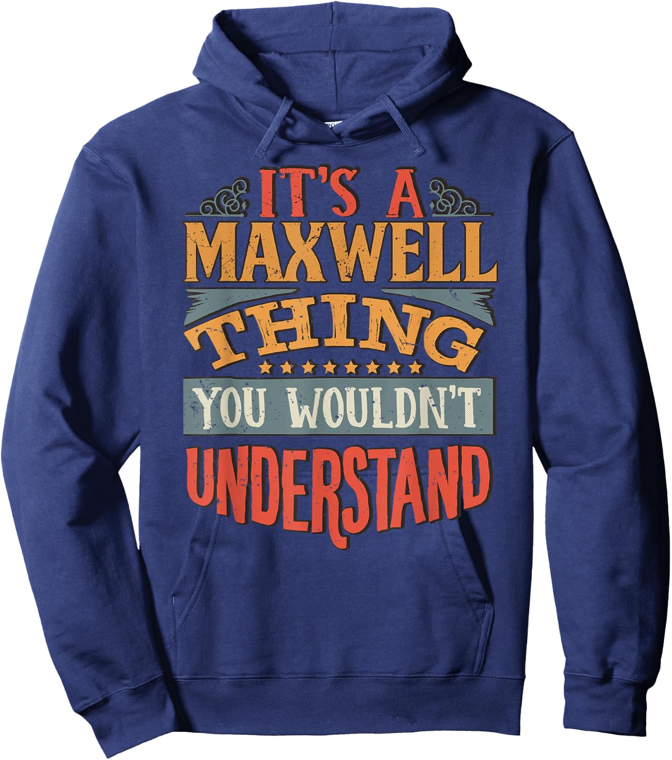 Maxwell Name Hoodie - Hoodie | Navy