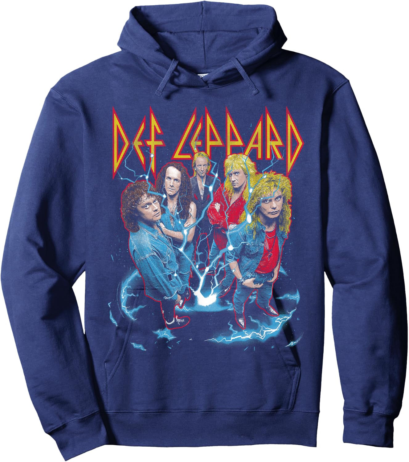 Def Leppard - Band Photo City St. Louis Hoodie - Hoodie | Navy
