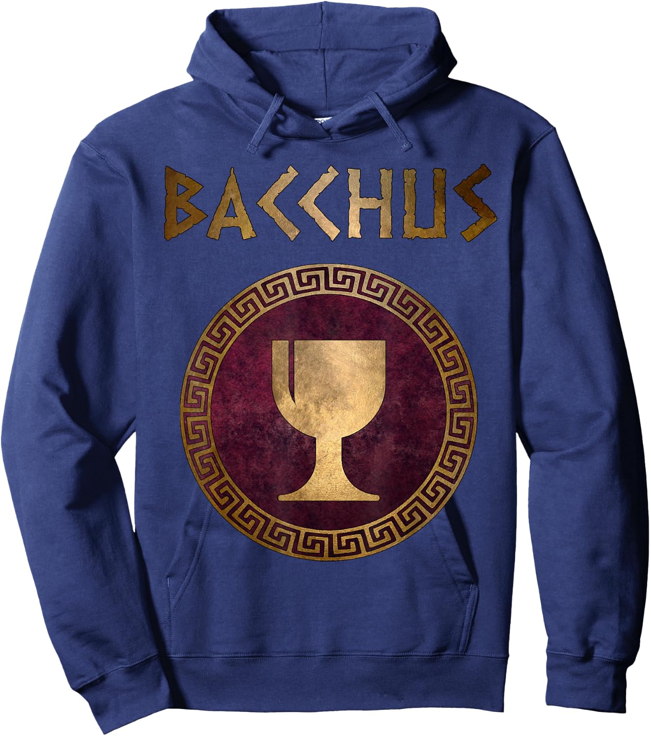 Bacchus Roman God of Wine and Feasts Hoodie - Hoodie | Navy
