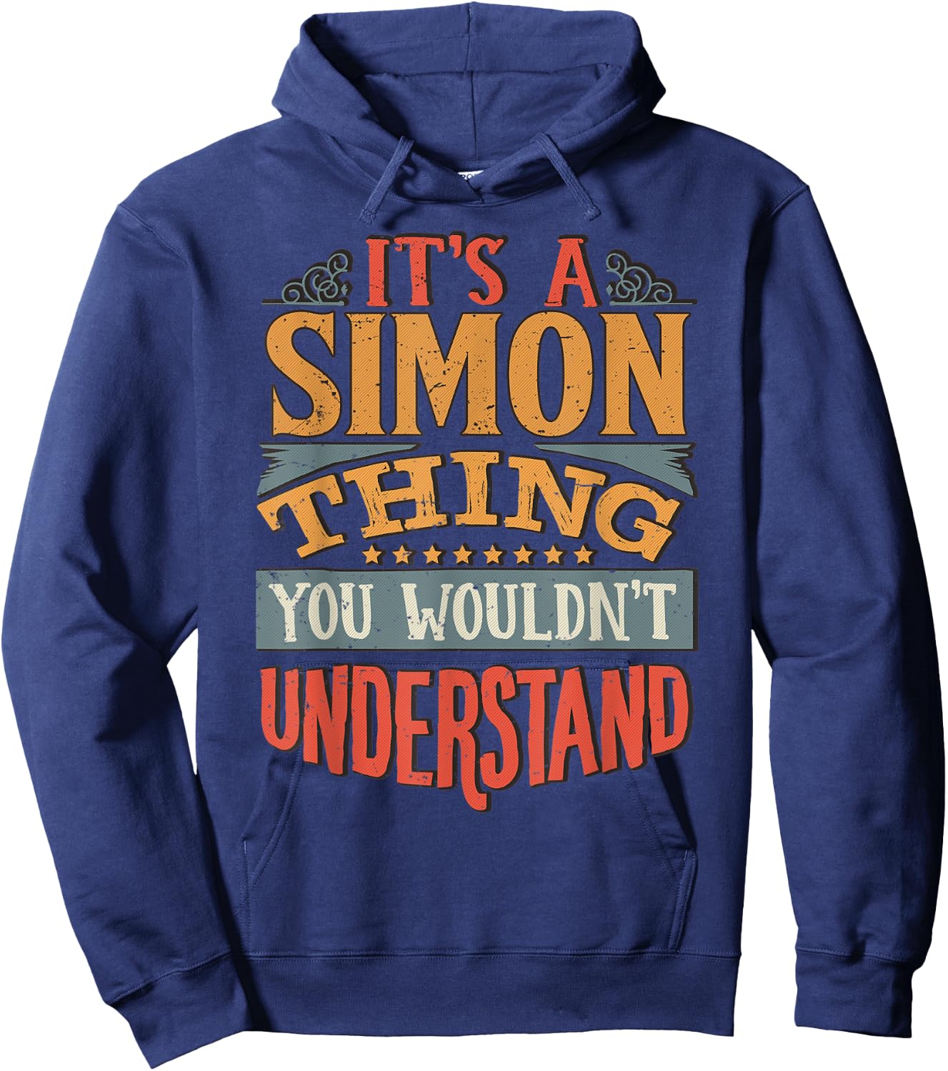 Simon Name Hoodie - Hoodie | Navy