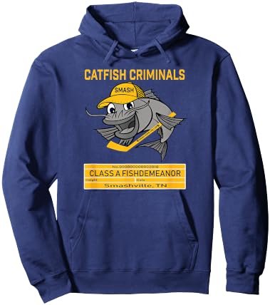 Catfish Criminals SMASHVILLE hockey Hoodie - Hoodie | Navy