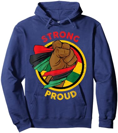 Black History Month Black Fist Shirt Men Kids Hoodie - Hoodie | Navy