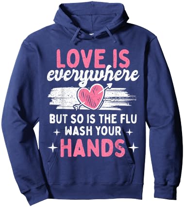 Vintage Flu Season Wash Your Hands Anti-Germ Hoodie - Hoodie | Navy