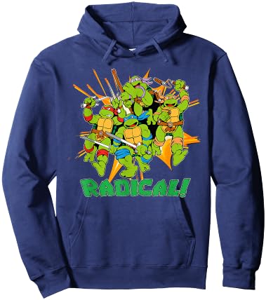Leo, Donnie, Mikey & Raph - Radical! Hoodie - Hoodie | Navy