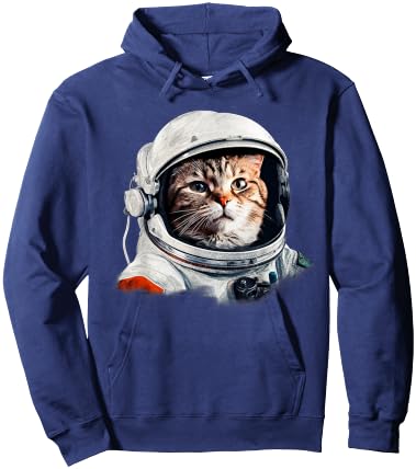 Funny Cat Astronaut Costume Space Cats Owner Hoodie - Hoodie | Navy
